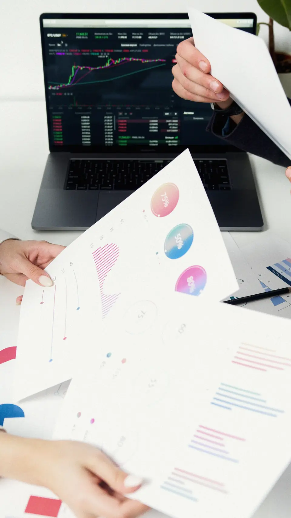 Report with KPI charts