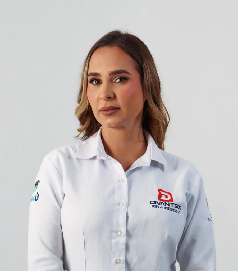 Plant employee in her company uniform